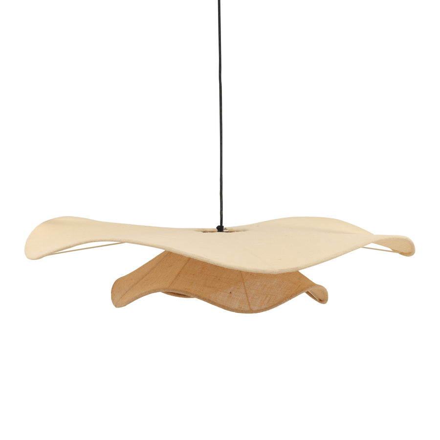 Elah Pendant Light White Natural — Front Three-Quarter
