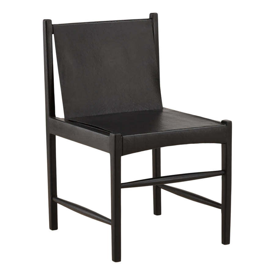 Celestina Dining Chair Black — Front Three-Quarter
