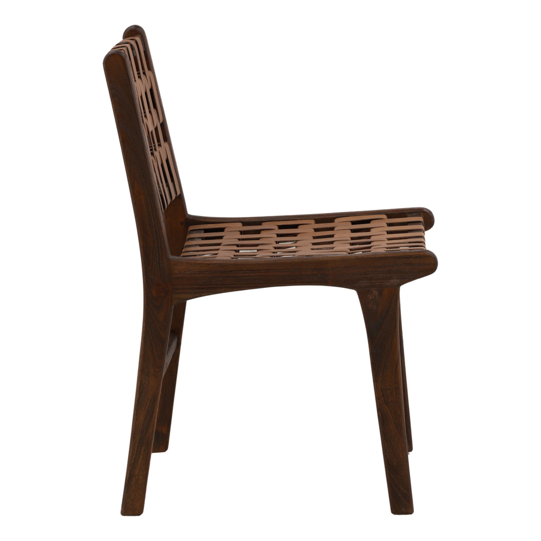 Cardin Dining Chair Brown — Profile