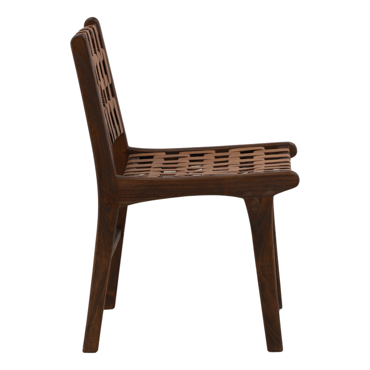 Cardin Dining Chair Brown — Profile