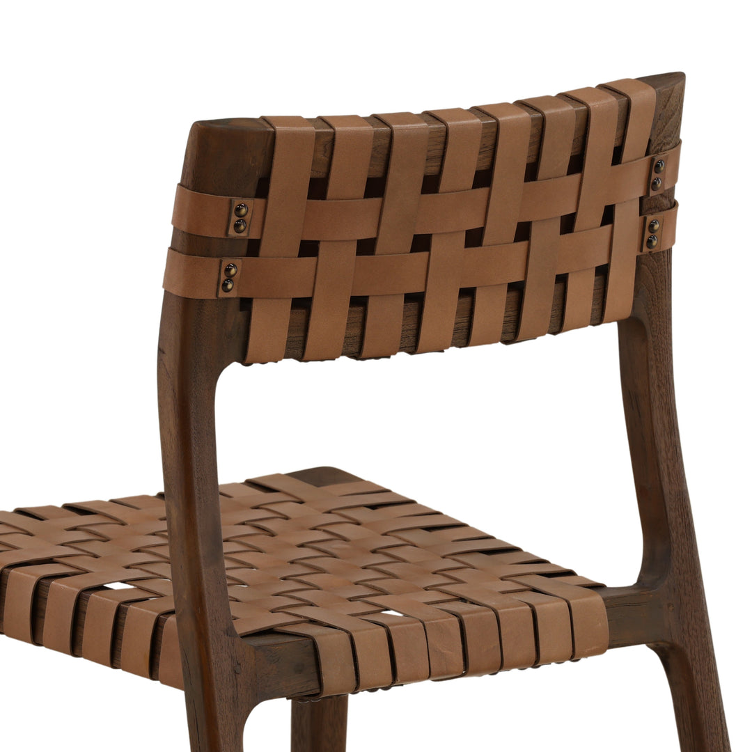 Leclaire Dining Chair Set of 2 Brown — Detail 2