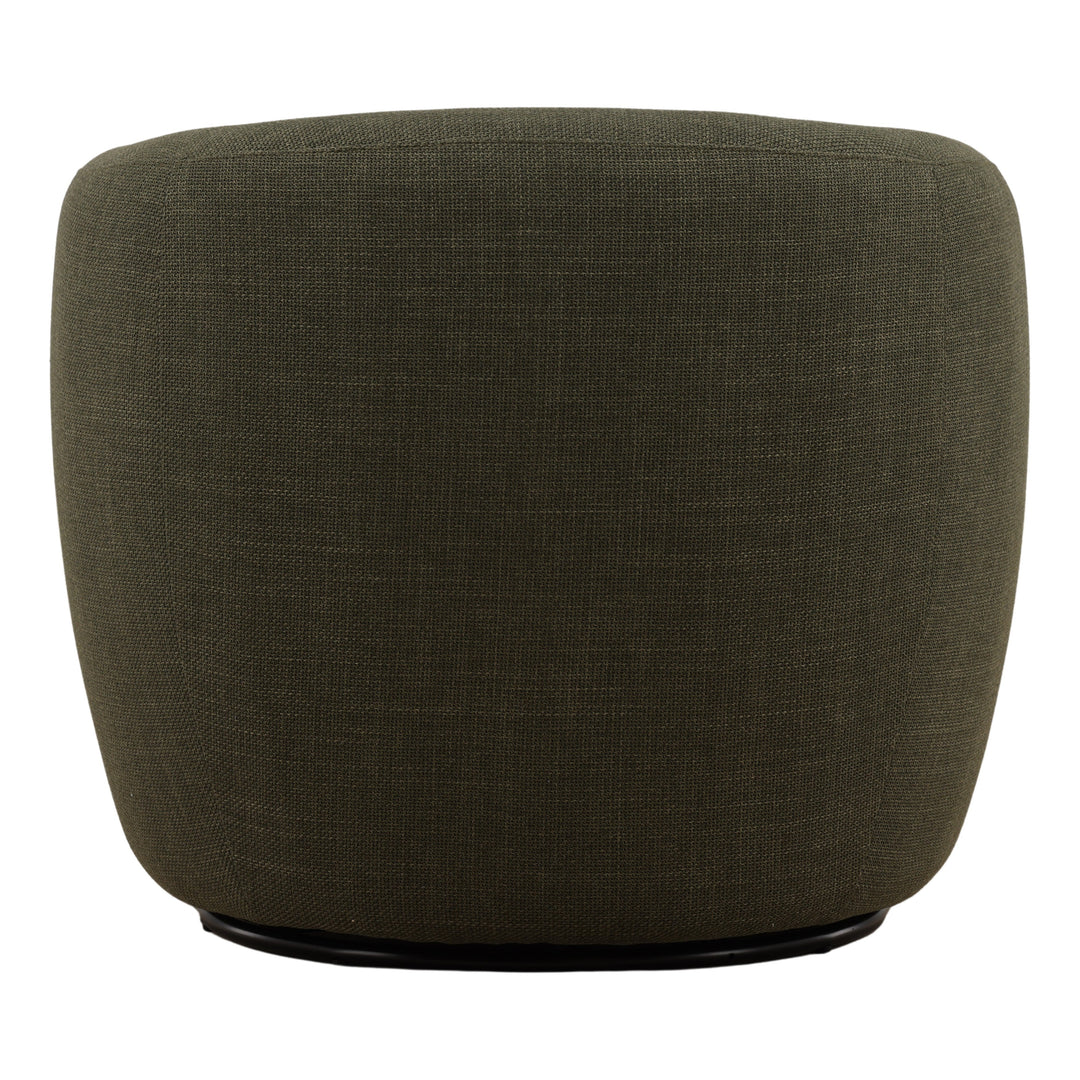 Milbrook Swivel Chair Green — Back