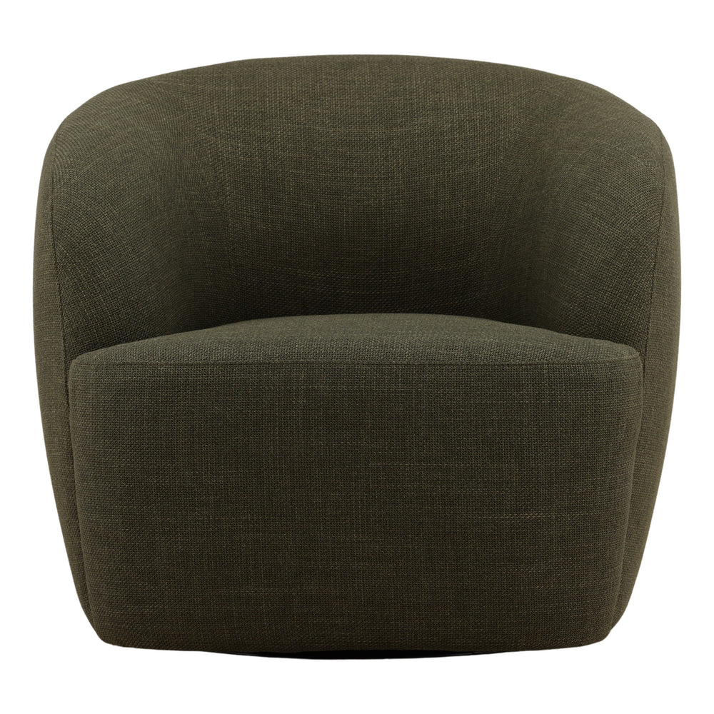 Milbrook Swivel Chair Green — Front
