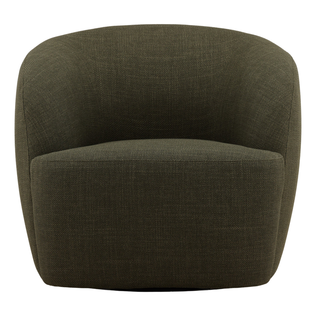 Milbrook Swivel Chair Green — Front