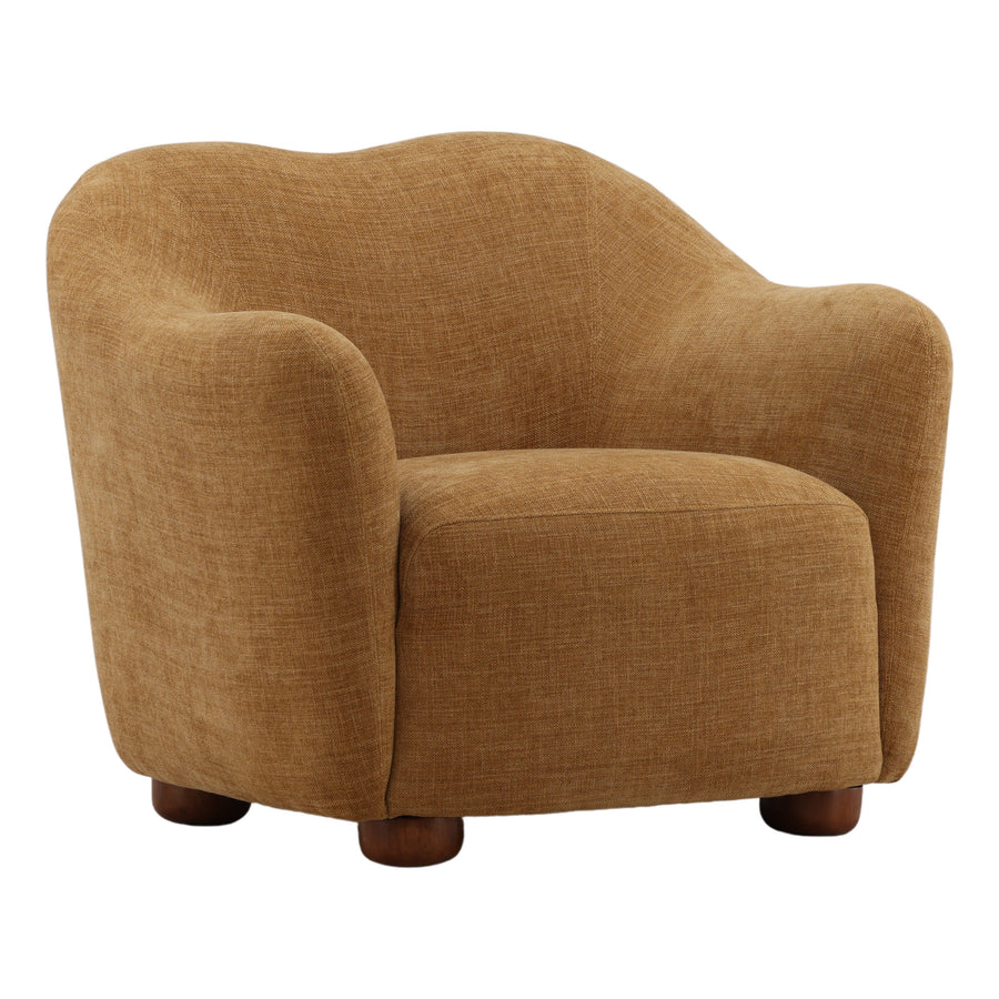 Francessa Sofa Chair Ochre — Front Three-Quarter