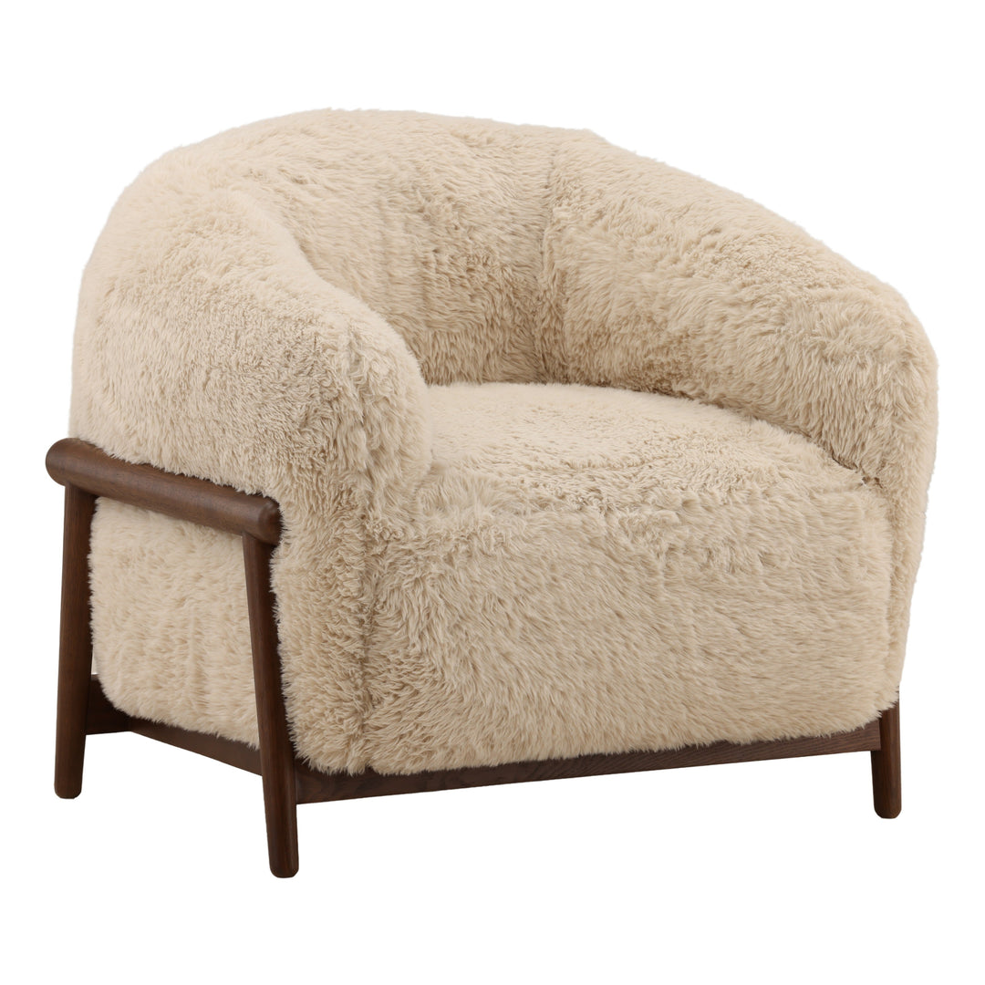 Prescot Occasional Chair Cream — Front Three-Quarter