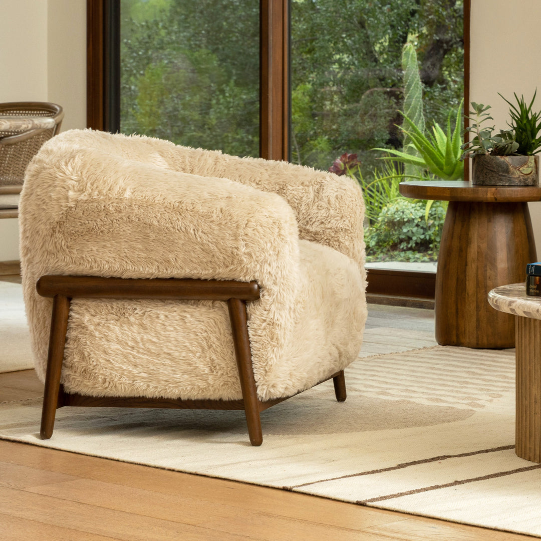 Prescot Occasional Chair Cream — Lifestyle