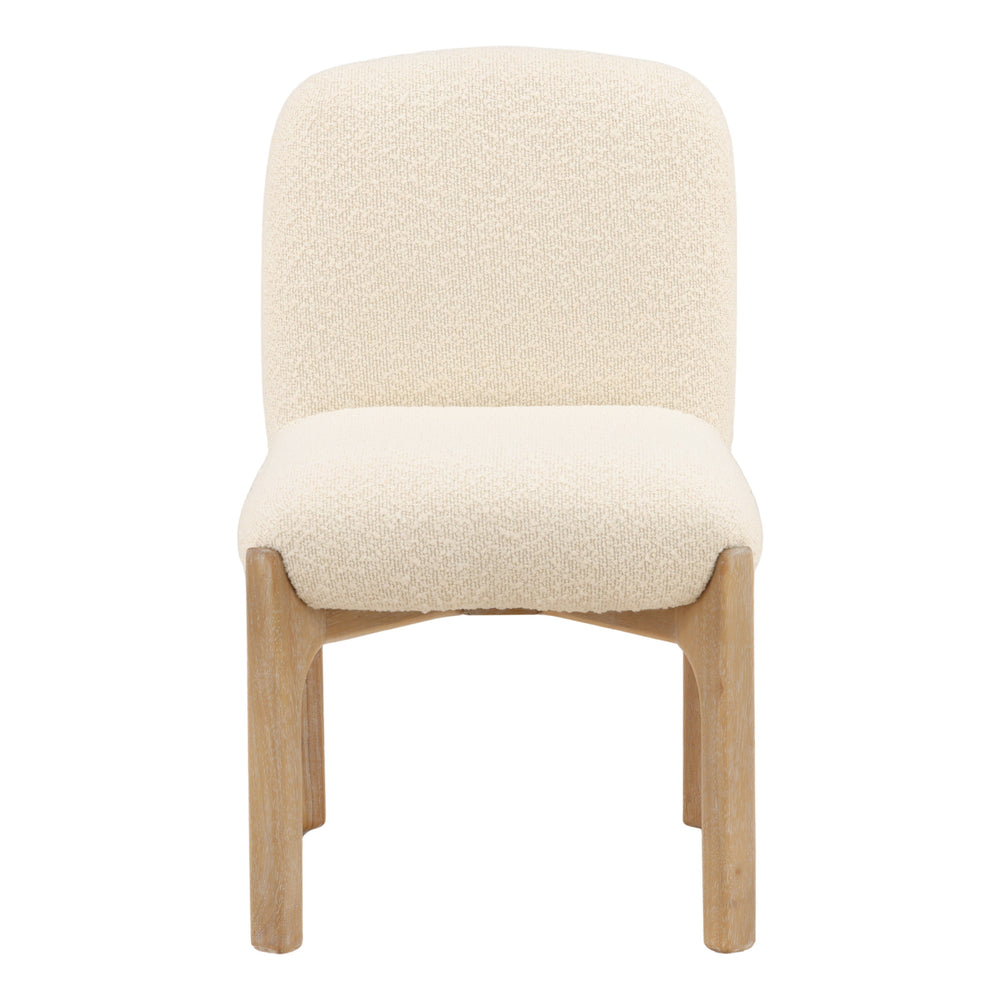Emberly Dining Chair Set of 2 Cream — Front