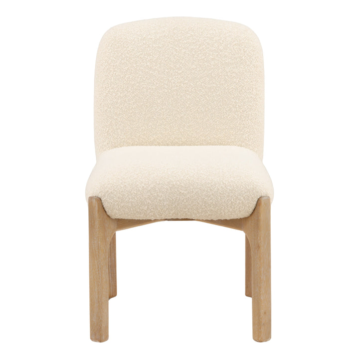 Emberly Dining Chair Set of 2 Cream — Front