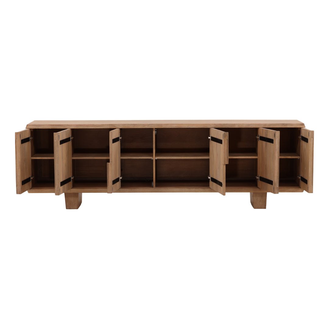 Lurea Sideboard Light Natural — Open Door
