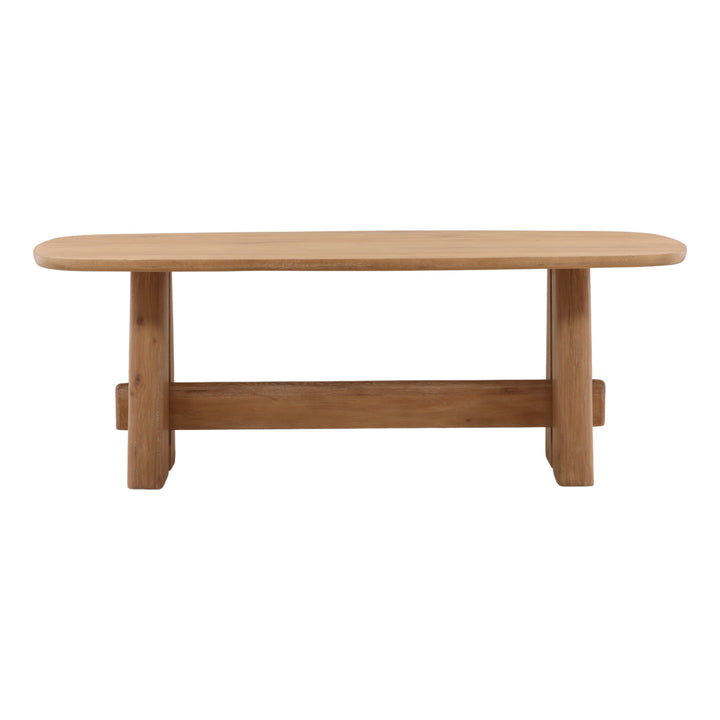 Hesston Dining Table Light Natural 84" — Front