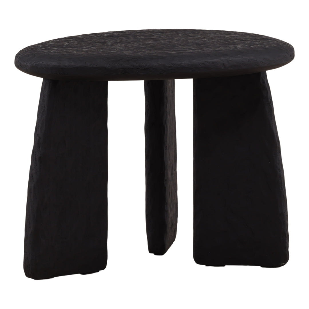Beaux Side Table Black — Front Three-Quarter