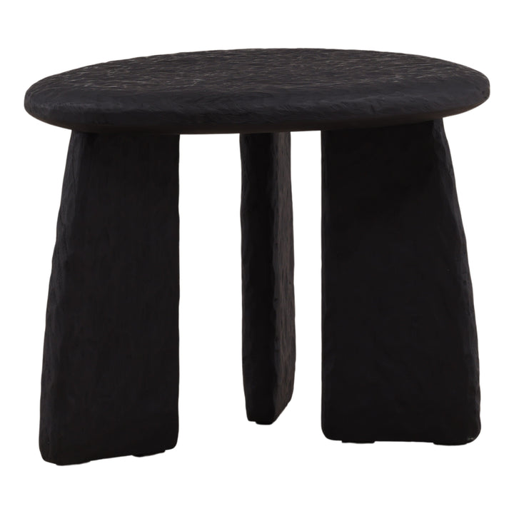 Beaux Side Table Black — Front Three-Quarter
