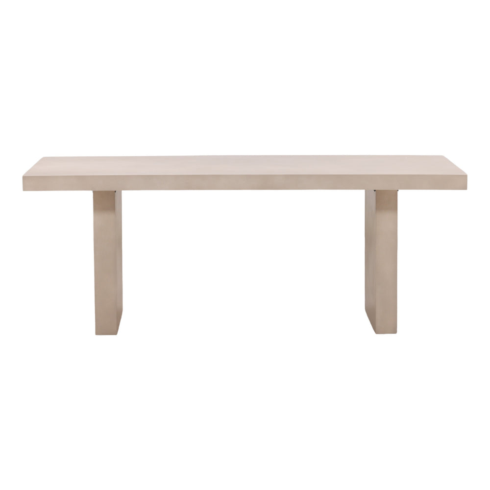 Santeen Outdoor Dining Table Sand — Front