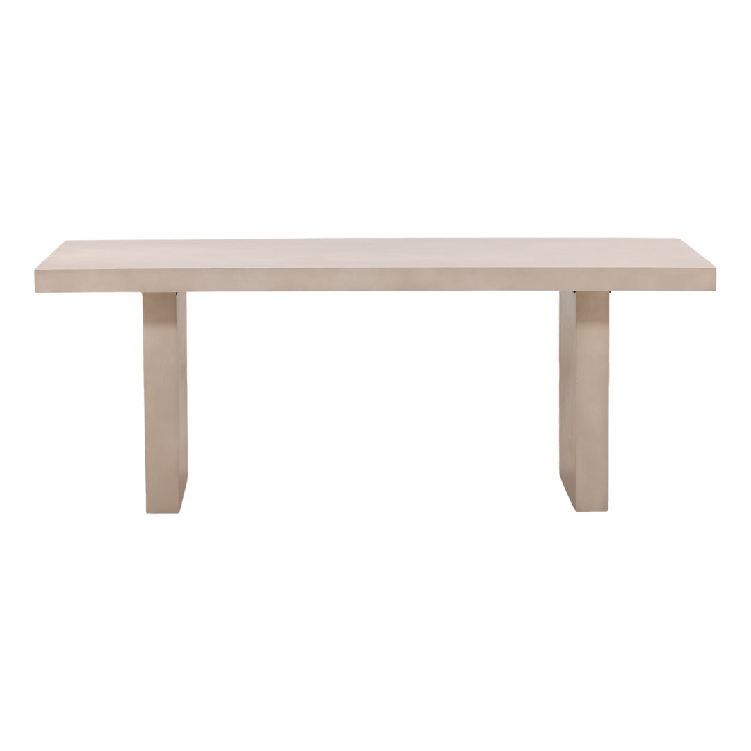 Santeen Outdoor Dining Table Sand — Front