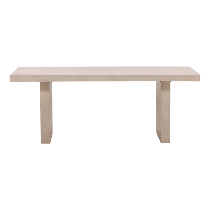 Santeen Outdoor Dining Table Sand — Front