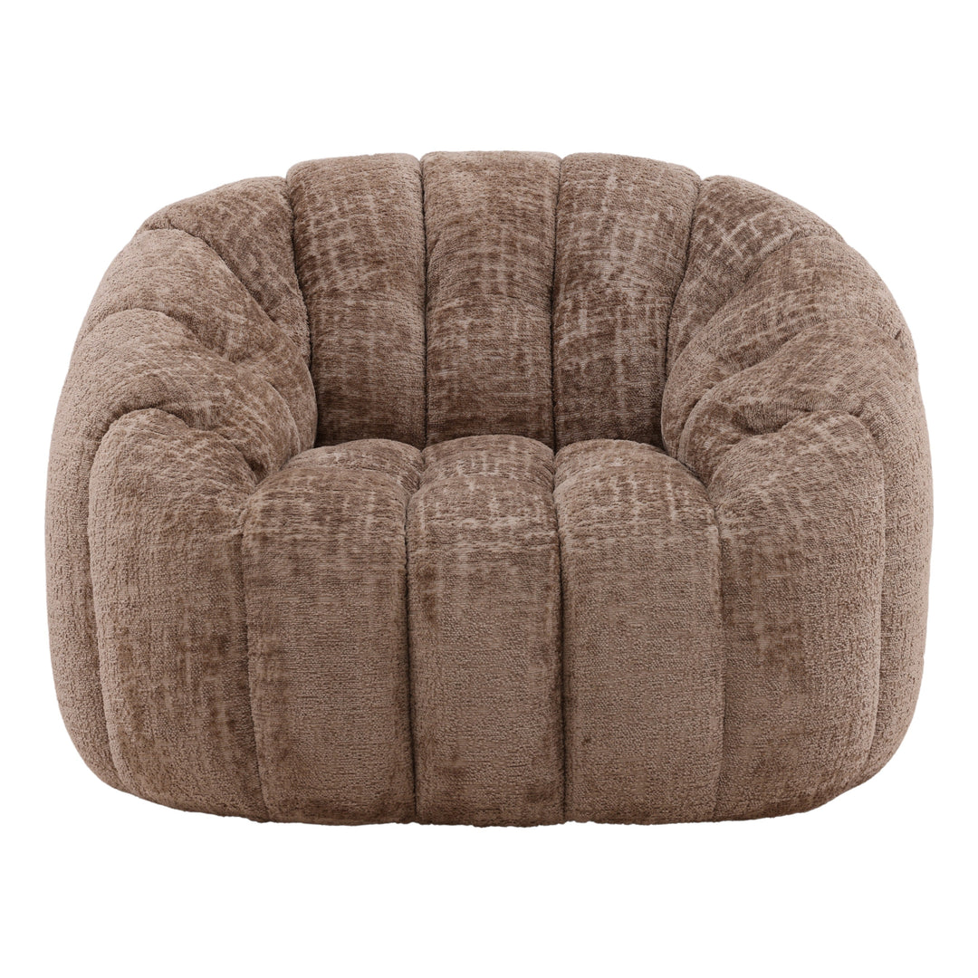 Rumie Swivel Chair Brown — Front