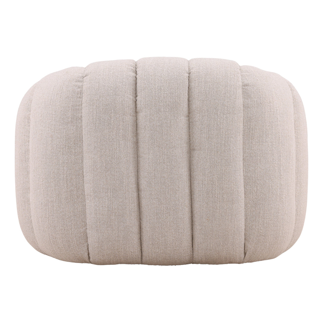 Rumie Swivel Chair Cream — Back