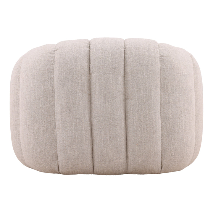 Rumie Swivel Chair Cream — Back