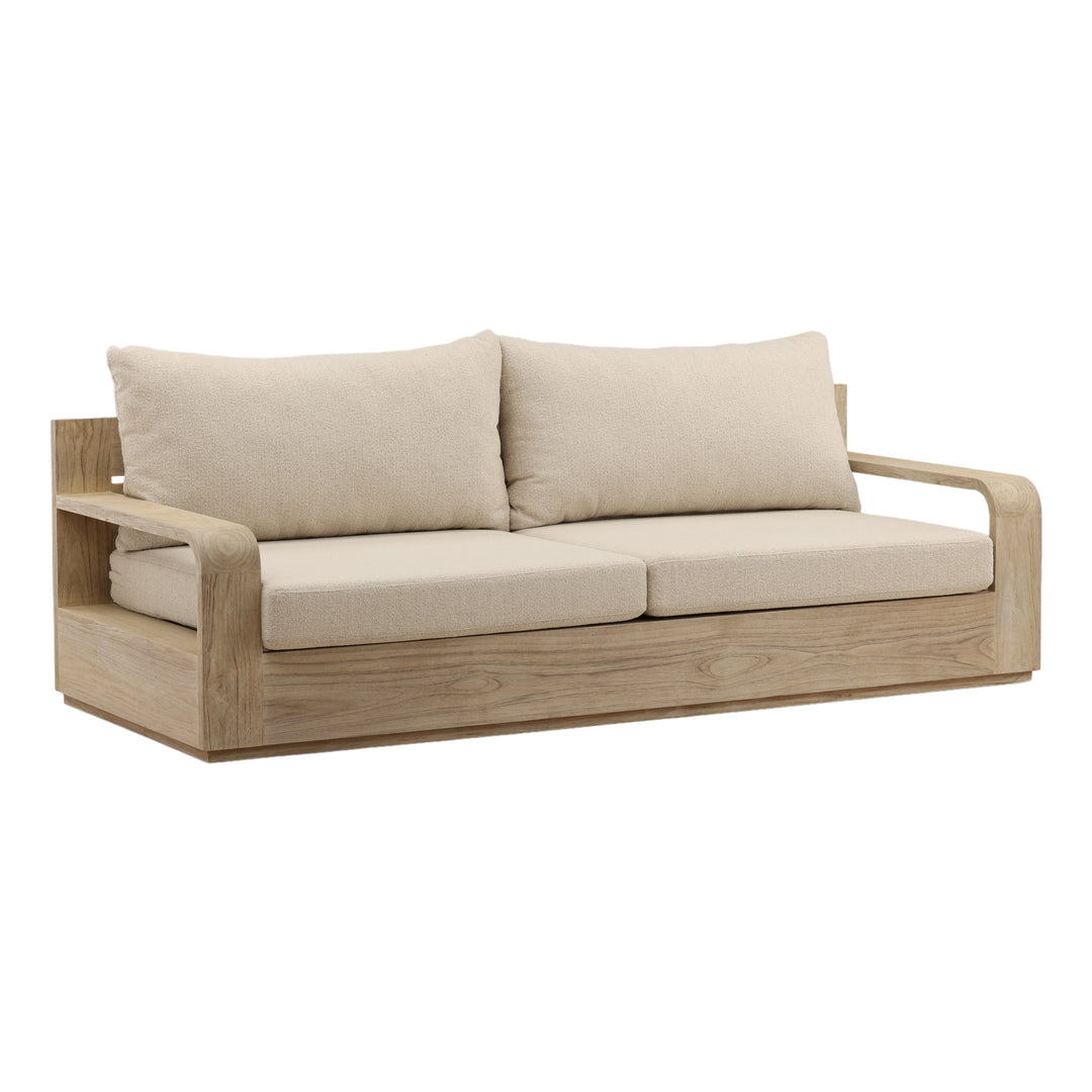 Lucrezia Outdoor Sofa Grey — Front Three-Quarter