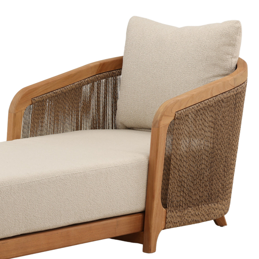 Kian Outdoor Chaise Sand — Detail 3