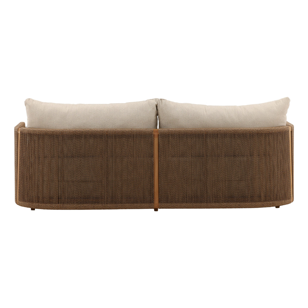 Zoisia Outdoor Sofa Sand — Back