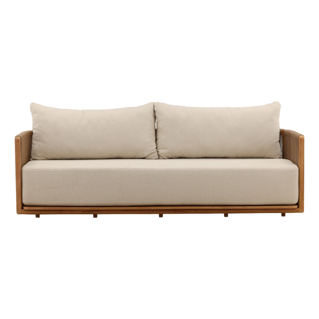 Zoisia Outdoor Sofa Sand — Front