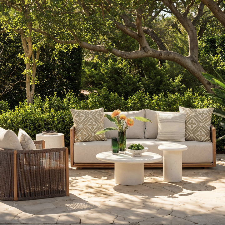 Zoisia Outdoor Sofa Sand — Lifestyle