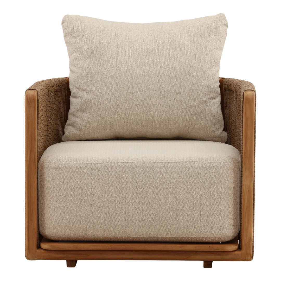 Zoisia Outdoor Sofa Chair Sand — Front