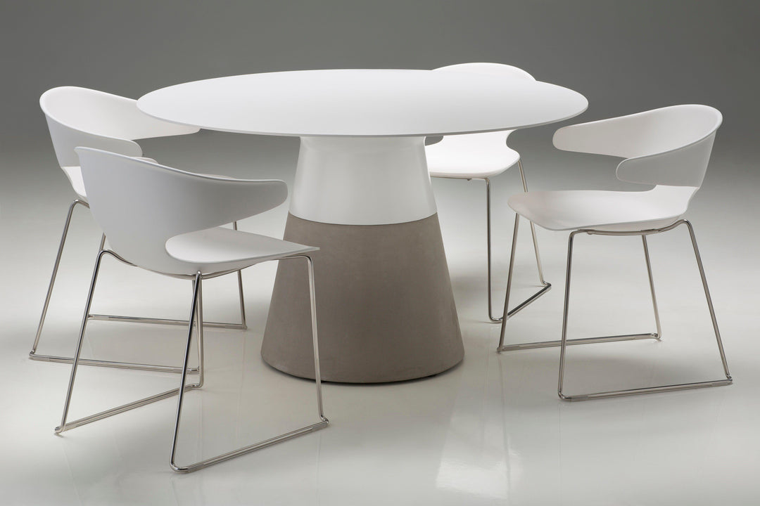 SwayLiving MALDIVES 49" Dining Table Round Concrete Base DINING TABLES