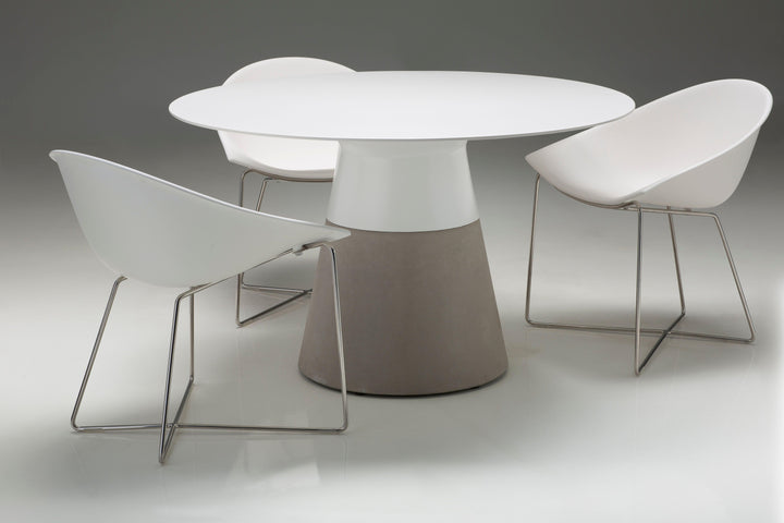 SwayLiving MALDIVES 49" Dining Table Round Concrete Base DINING TABLES