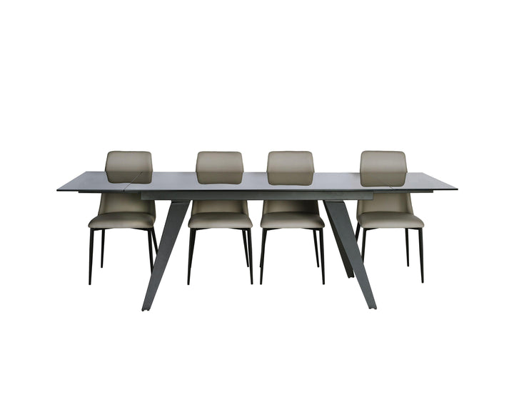 SwayLiving SwayLivingE Dining Table Double Extension Gunmetal Steel Base DINING TABLES