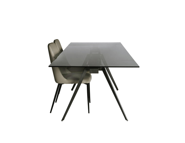SwayLiving SwayLivingE Dining Table Double Extension Gunmetal Steel Base DINING TABLES