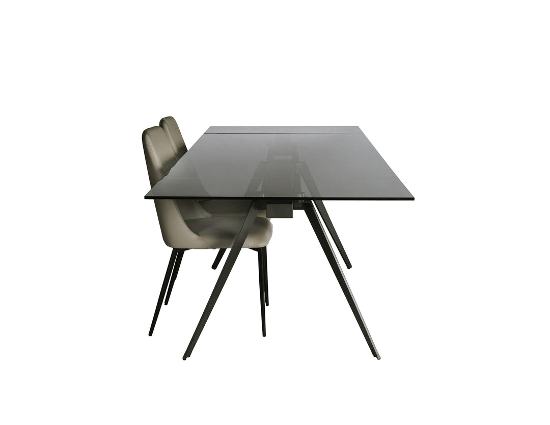 SwayLiving SwayLivingE Dining Table Double Extension Gunmetal Steel Base DINING TABLES