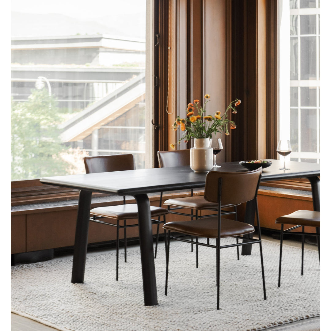 SwayLiving - Sailor Dining Chair Brown - Set of 2 - EQ-1016-03 | SwayLiving