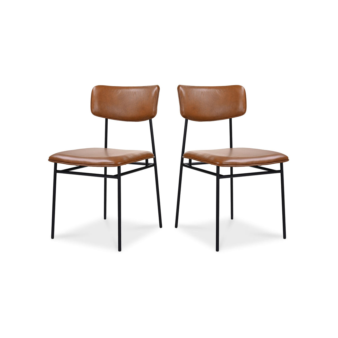 SwayLiving - Sailor Dining Chair Brown - Set of 2 - EQ-1016-03 | SwayLiving