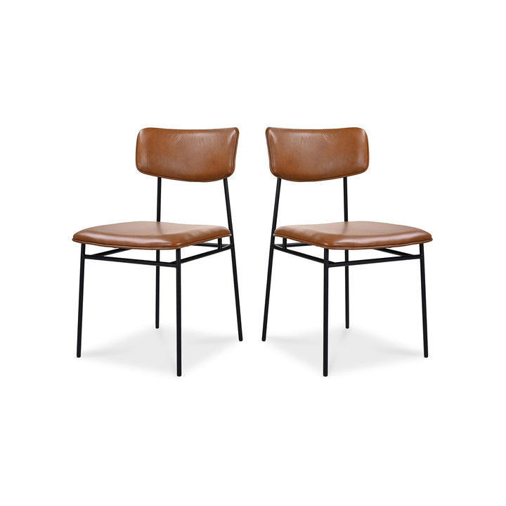 SwayLiving - Sailor Dining Chair Brown - Set of 2 - EQ-1016-03 | SwayLiving