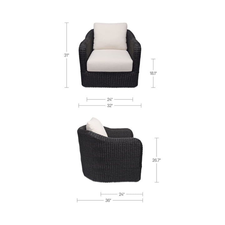 Bodhi Outdoor Swivel Accent Chair