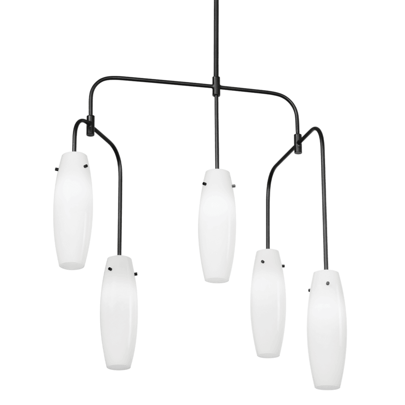 SwayLiving Cyan 5 Light Chandelier CHANDELIERS