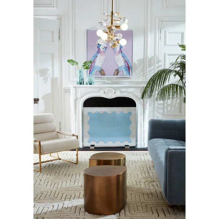 SwayLiving Brass Teardrop Table ACCENT TABLES