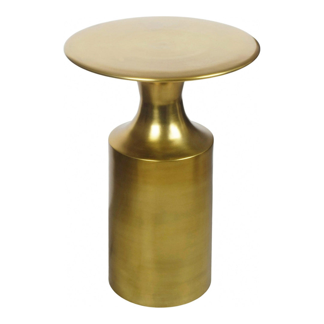 Rassa Polished Gold Accent Table - SwayLiving