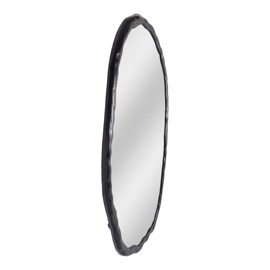 Foundry Mirror Oval Black - SwayLiving