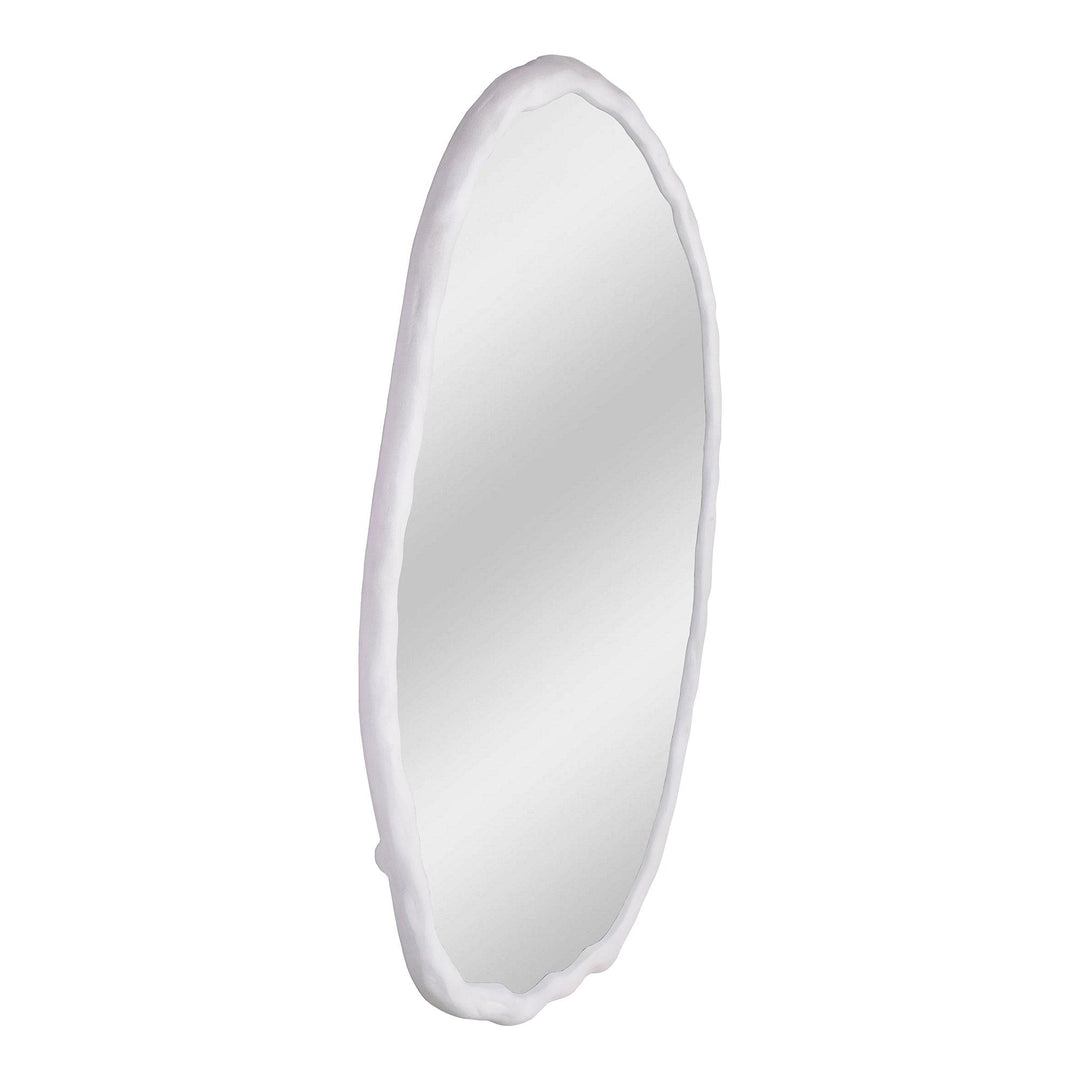 Foundry Mirror Oval White - SwayLiving