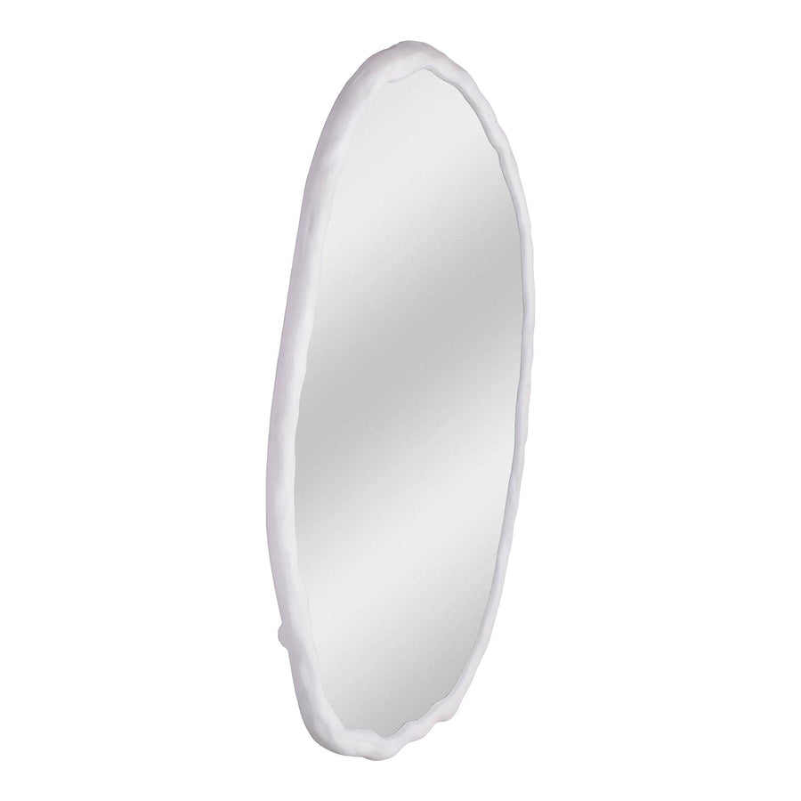 Foundry Mirror Oval White - SwayLiving