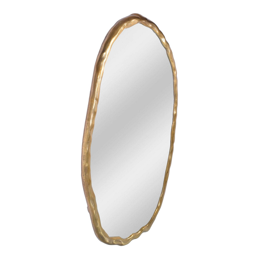Foundry Mirror Oval Gold - SwayLiving