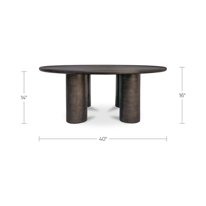 Deacon Outdoor Coffee Table Deep Bronze