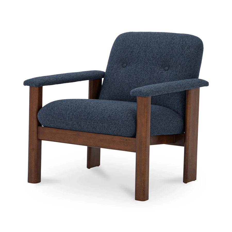 Parker Lounge Chair Dark Blue - SwayLiving