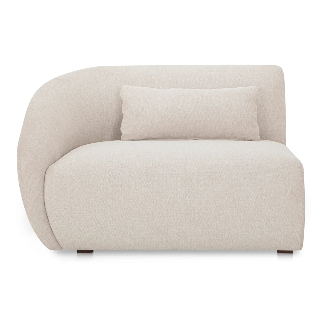 Amelia Left Arm Facing Chair Warm White - SwayLiving