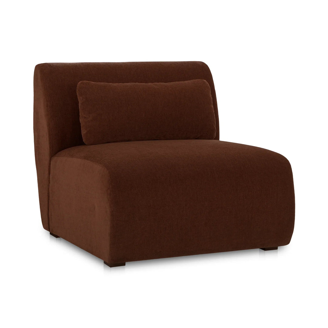 Amelia Slipper Chair Chestnut - SwayLiving