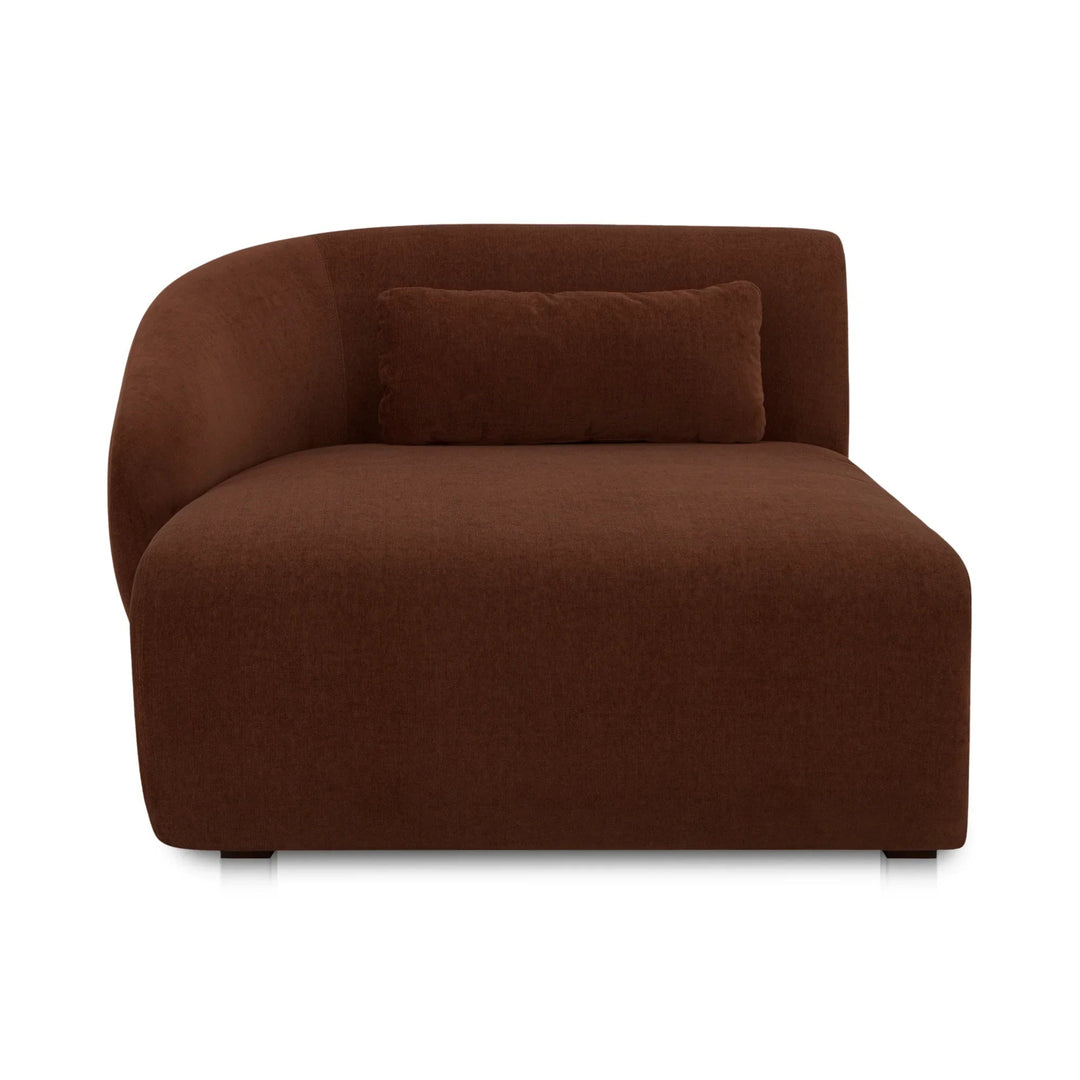 Amelia Left Arm Facing Chaise Chestnut - SwayLiving